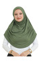 Long Ready-To-Wear Turban Soft Scarf Islamic Clothing Viscose - Khaki