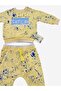 Baby Boy Tracksuit Set/Sweatshirt Pants with Snap Buttons Set/Crew Neck 2 Thread Baby Set - 5