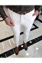 Slim Fit Trousers Ecru T4813 - 4