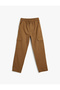 Cargo Pants with Tie Waist and Flap Pocket Detail