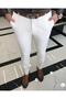 Slim Fit Trousers Ecru T4813 - 3