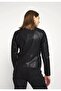 15295403   Women's Leather Coat - Black - 4