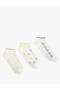 Floral 3-Piece Booties Socks Set Multicolored - 2