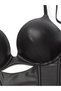 Bombshell Leather Look Bustier That Makes You Look 2 Sizes Bigger - 4