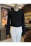 Italian Style Slim Fit Men's Collarless Shirt T11872