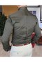 Italian Style Slim Fit Mock Neck Sateen Men's Shirt Khaki T4745 - 4