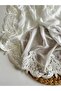 French Guipure Lace Mevlüt Shawl and Mevlüt Headscarf Special Occasion Chiffon Shawl Engagement Bundle Dowry Bag - 3
