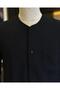 Italian Style Slim Fit Men's Collarless Shirt T11872 - 2