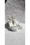Women's Pearl Skin 13 cm Platform Evening Dress Shoes - 5