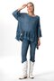 Truvakar Kol Özden Autumn and Winter Authentic Loose Knitwear Blouse Indigo Indg - 6