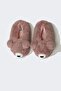 Women's Teddy Bear Themed Plush Slippers C8512Ax24Au - 8
