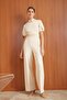 Stone Detailed Collar - Regular Fit Jumpsuit - 5