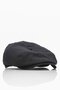 Linen British Style London Cap Summer Linen Hat Black - 8