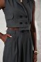 Anthracite Padded Vest Trousers Set 5409-1380 - 2