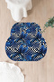 Digital Printed Washable Classic Floral Pattern Oval Bath Mat Toilet Set - 7