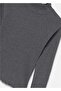 L Girls Ribbed Long Sleeve Blouse Gray 7002 - 2