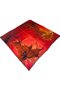 Red Mixed Pattern Tivil Silk Scarf 31242 - 2