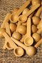 Day 12 Pieces Wooden Spice Rack - Scale Spoon - Wooden Spoon 7 cm - 4