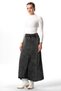 Elastic Waist Berra Tie Detail Autumn and Winter Long Knitwear Skirt Smoked Fm - 6