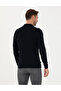 Navy Blue Slim Fit Polo Neck Basic Knitwear Sweater 50276154-Vr033 - 5