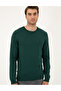 Green Slim Fit Crew Neck Basic Knitwear Sweater 50296575-Vr054 - 3