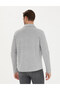 Gray Melange Classic Collar Double Pocket Regular Fit Knitted Shirt Jacket 50280182-Vr086 - 5