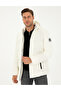 Ecru Hooded Puffer Coat 50295054-Vr019 - 3