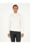 Ecru Slim Fit Half Turtleneck Basic Knitwear Sweater 50296548-Vr019