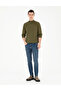 Light Green Slim Fit Half Turtleneck Wool Blended Basic Knitwear Sweater 50270055-Vr092 - 4