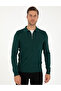 Green Regular Fit Zippered Polo Neck Sweater 50296453-Vr054 - 3