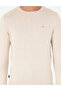 Beige Slim Fit Crew Neck Basic Knitwear Sweater 50296621-Vr011 - 6