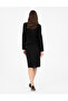 Black Pencil Fit Woven Skirt 50297135 -Vr046 - 4