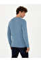 Dark Blue Slim Fit Crew Neck Basic Knitwear Sweater 50270179-Vr032 - 5