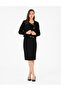 Black Pencil Fit Woven Skirt 50297135 -Vr046 - 3