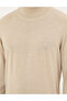 Beige Slim Fit Turtleneck Wool Blended Basic Knitwear Sweater 50270052-Vr011 - 7