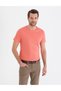 Pink Slim Fit Crew Neck Basic T-Shirt 50267073-Vr204