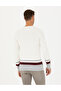 Ecru Slim Fit Crew Neck Knitwear Sweater 50278086-Vr019 - 6