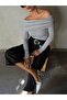 Women's Gray Madonna Collar Lycra Viscose Long Sleeve Blouse 28218 - 5