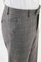 Plaid Slim Fit Classic Men's Trousers Gray - 38285.24K - 2