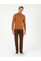 Brown Regular Fit Basic Canvas Trousers 50292505-Vr029 - 3