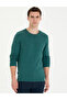 Green Slim Fit Crew Neck Basic Knitwear Sweater 50270179-Vr054 - 3