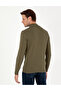 Dark Khaki Slim Fit Half Turtleneck Basic Knitwear Sweater 50296548-Vr111 - 5