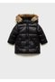 Hooded Faux Fur Quilted Anorak