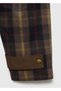 Contrast Collar Checked Parka - 7