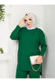 Wonderful Knitted Knitwear with Knitted Detail, Comfortable and Stylish Two-Piece Set - 6