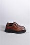 SELECT 9203 GENUINE LEATHER EVA SOLE MEN'S SHOES TAN - 5