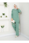 Wonderful Knitted Knitwear with Knitted Detail, Comfortable and Stylish Two-Piece Set - 6
