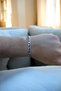 Steel Bracelet Men's Bracelet Does Not Tarnish or Lose Color (15cm+7 cm Extension)
