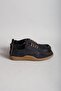 Select 215340 genuine leather casual men's shoes navy blue - 4