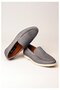 Select 4439 Genuine Leather Casual Men's Shoes Grey Suede - 4